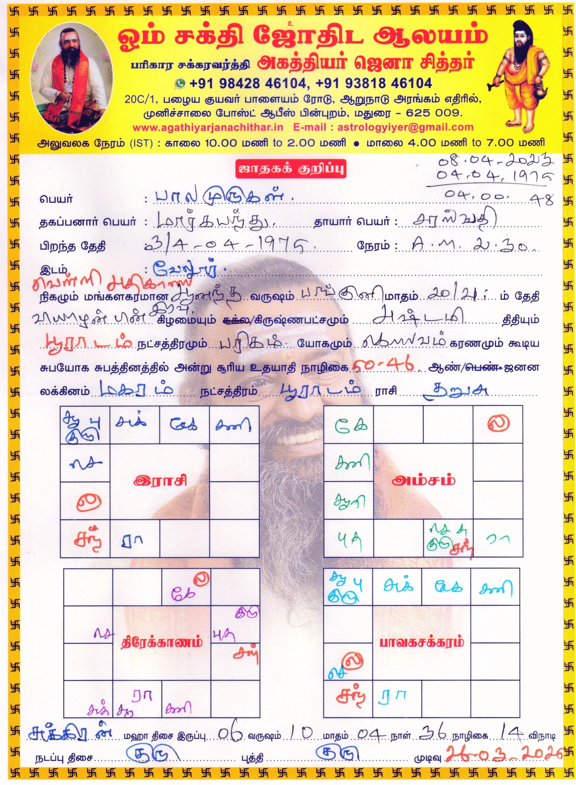 முழு காணொளி பலன்கள்